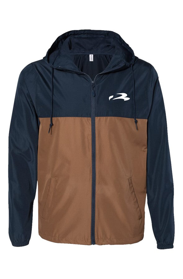 Classic Navy Saddle Windbreaker