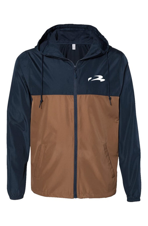 Classic Navy Saddle Windbreaker