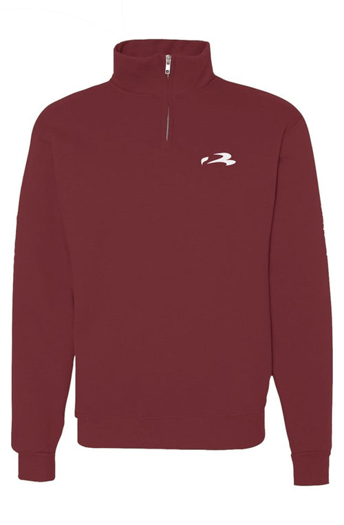 Cadet Collar Quarter-Zip Sweatshirt