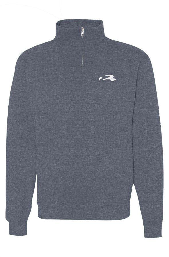 Cadet Collar Quarter-Zip Sweatshirt