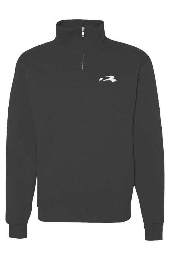 Cadet Collar Quarter-Zip Sweatshirt