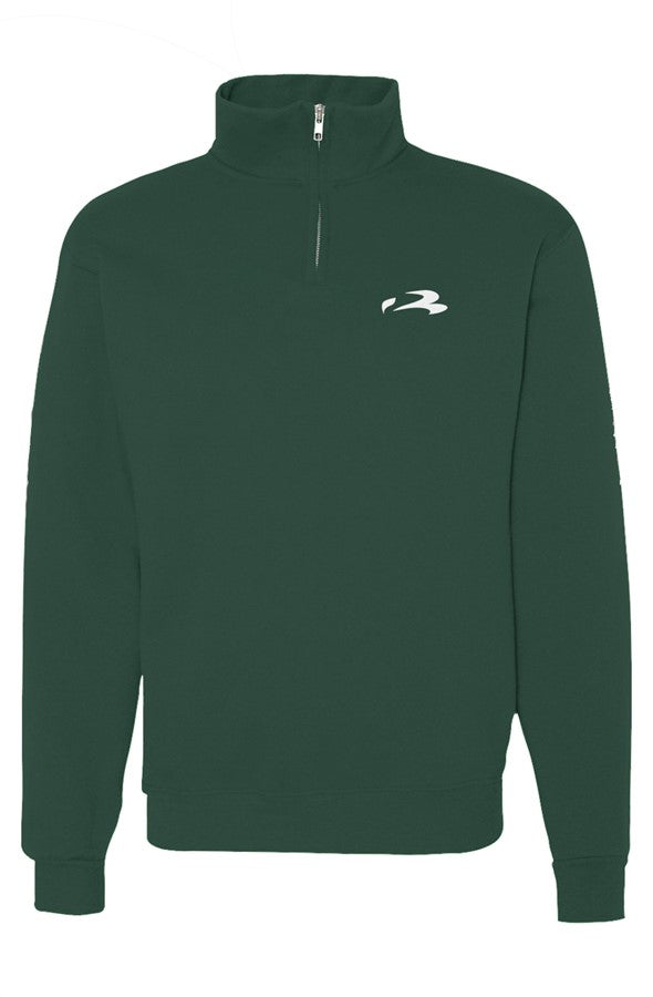 Cadet Collar Quarter-Zip Sweatshirt