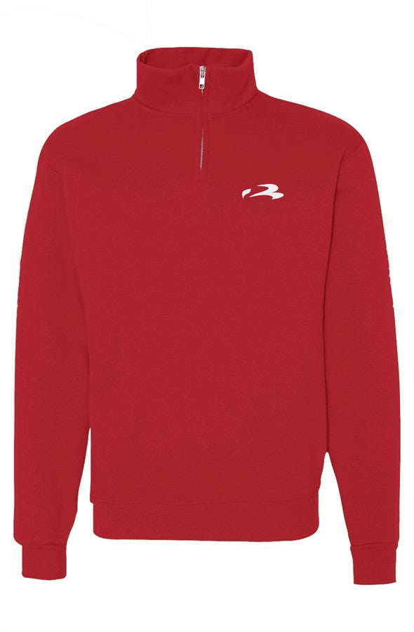 Cadet Collar Quarter-Zip Sweatshirt