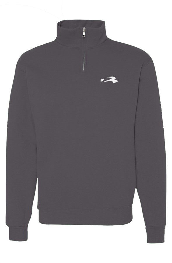 Cadet Collar Quarter-Zip Sweatshirt