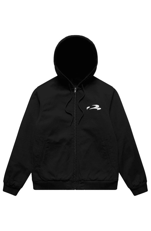 Canvas Bomber Hood Jacket