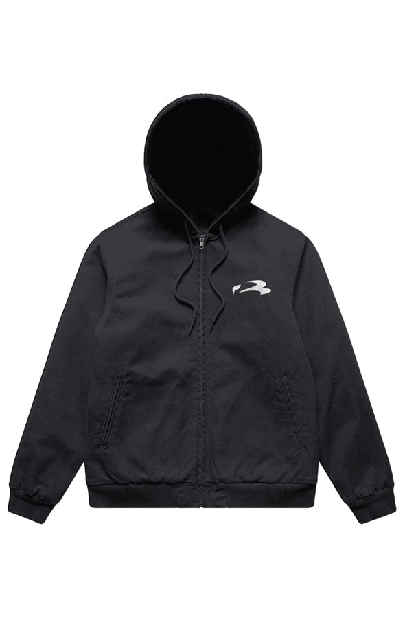 Canvas Bomber Hood Jacket